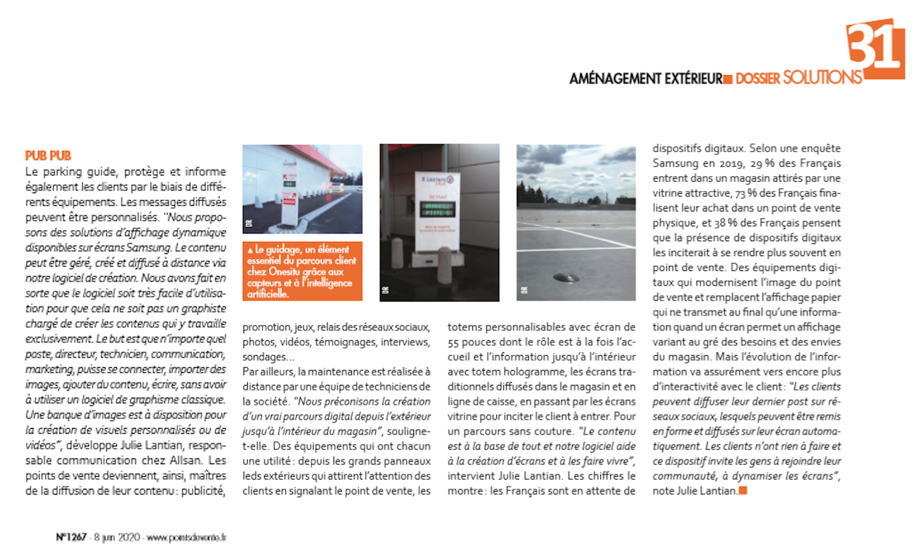 solution affichage d'écran dynamique allsan
