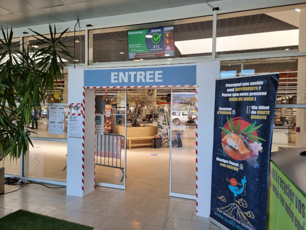 Solution comptage clients Intermarché