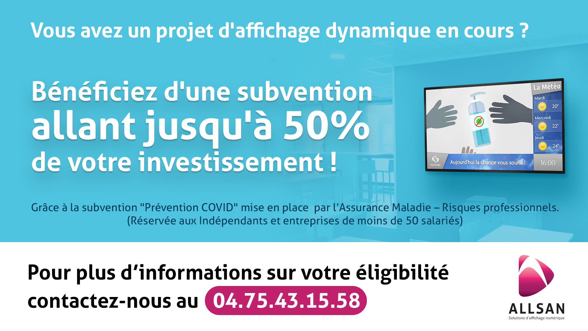 solution affichage d'écran dynamique allsan