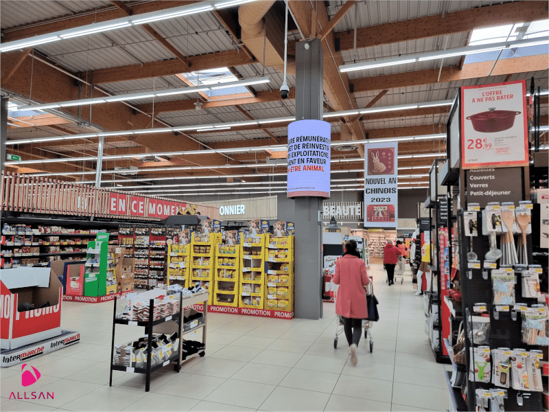 panneau led circulaire affichage dynamique
