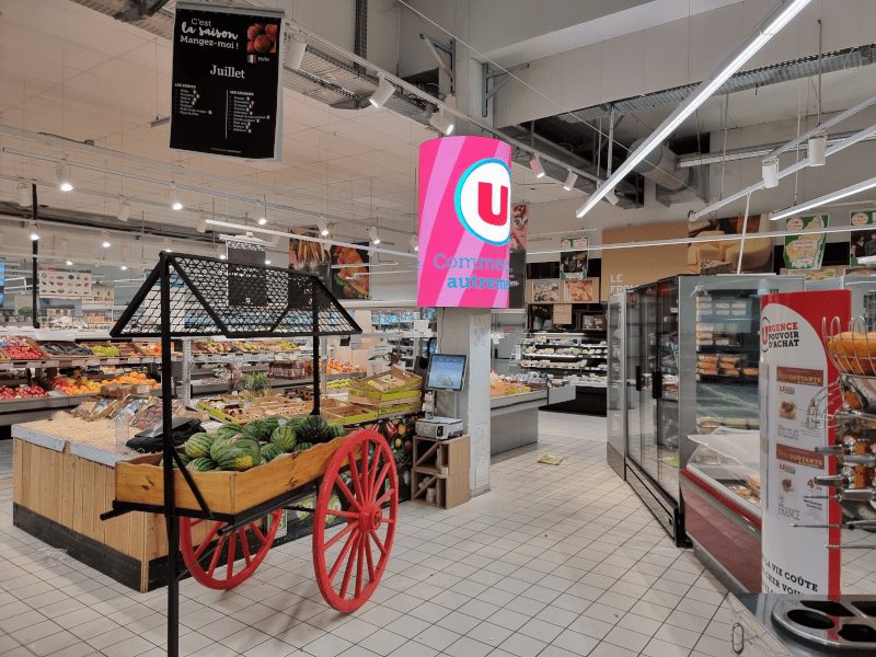 Panneau LED circulaire affichage dynamique