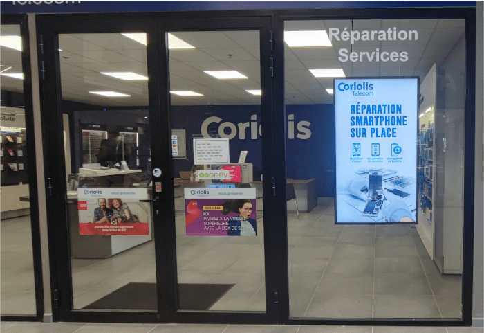 Ecran vitrine affichage dynamique