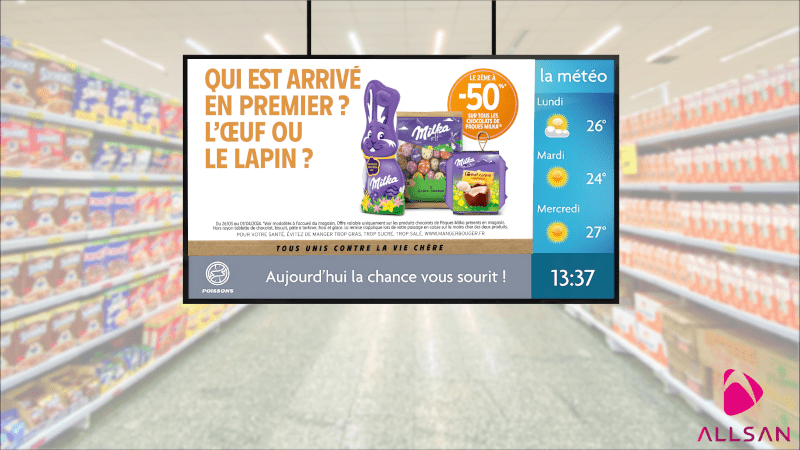 Solution digitale contenu automatique magasin