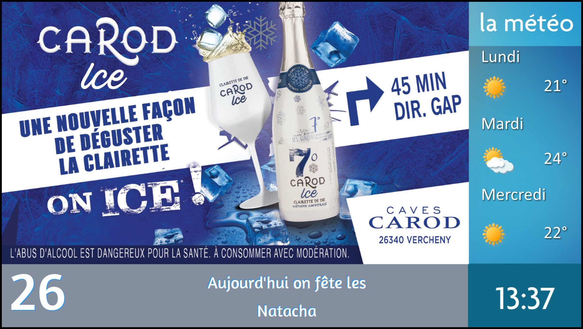 Affichage dynamique multizone SANCUBE